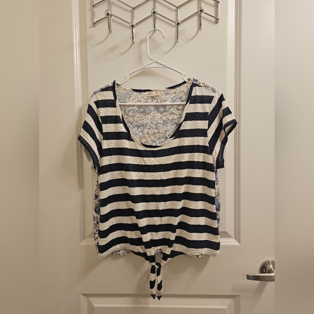 L8ter Floral Striped w/ Front-Tie